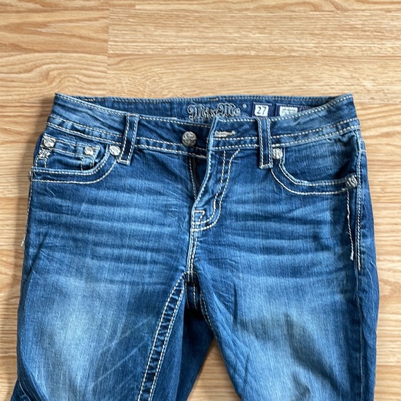 Miss Me Signature Bootcut Bling Jeans size 27 - Picture 3 of 6